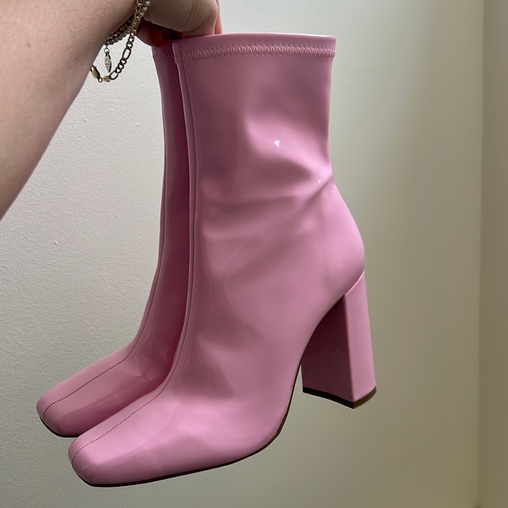 Steve Madden Patent Leather Booties